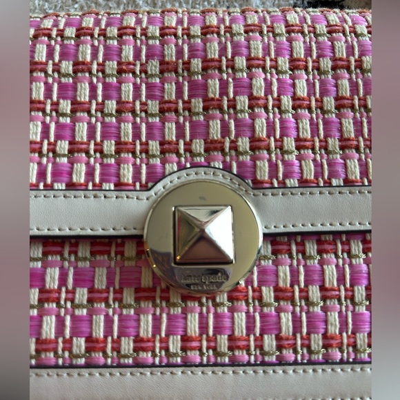 Pink and White Kate Spade purse - Picture 3 of 9